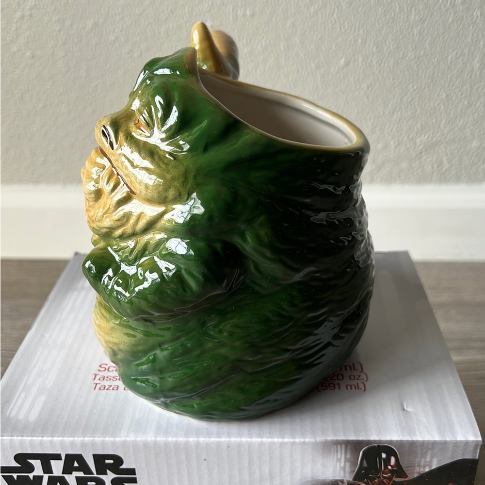 Star Wars Jabba The Hutt Shaped Ceramic Soup Coffee Mug Cup, 20 Ounce - Picture 7 of 9